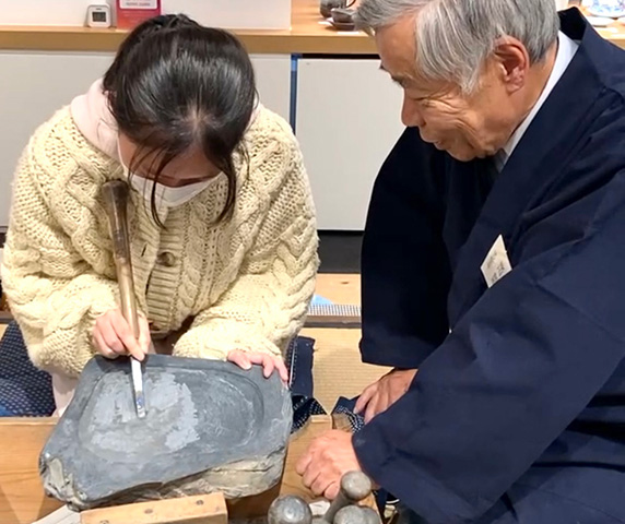 すずり彫り体験
