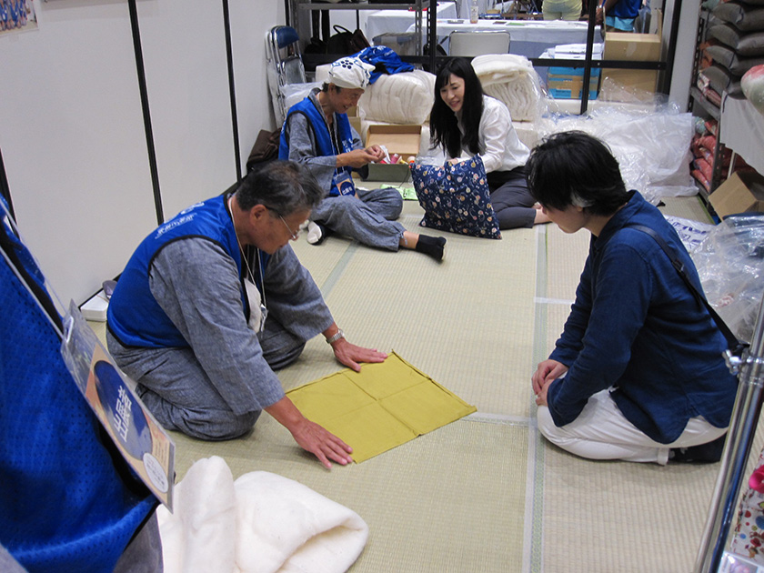 昨年の作ってみよう!手づくり座ぶとんの様子