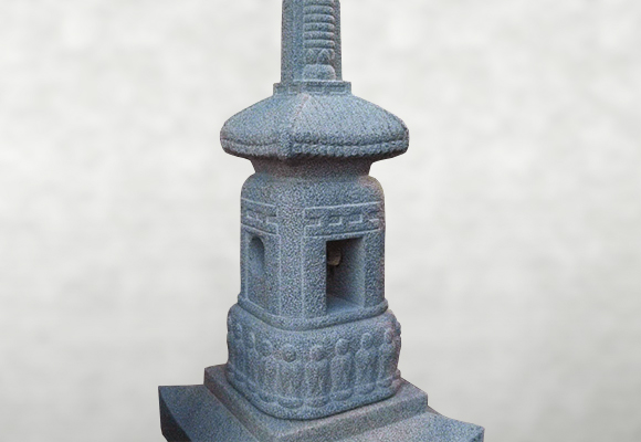 松風型千利休塔（一石彫り）thum