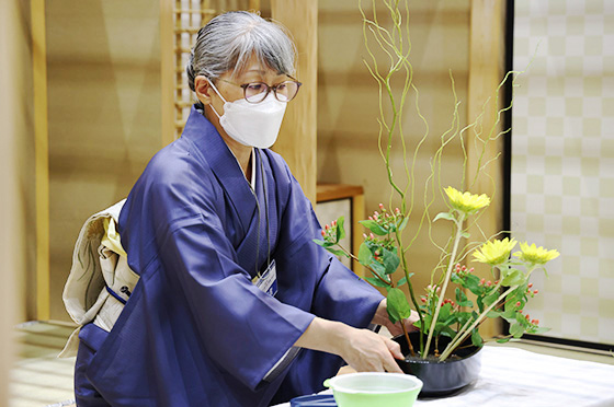 ものづくり・匠の技の祭典2025 帝国華道院のいけばな体験 茶室7