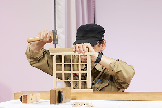 木製建具の伝統の技 組手