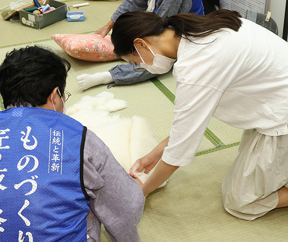 匠の製作実演体験写真