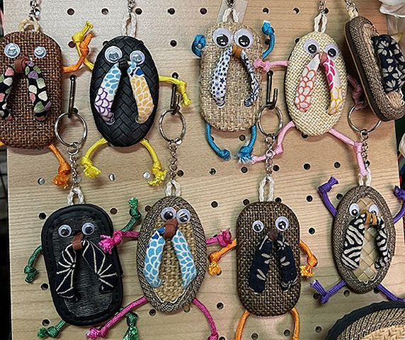leather-soled sandal key holder workshop